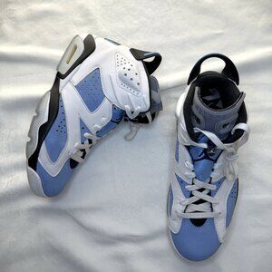 Nike Air Jordan 6 Retro UNC Basketball Sneakers CT8529-410 Size Men's 8.5/10W